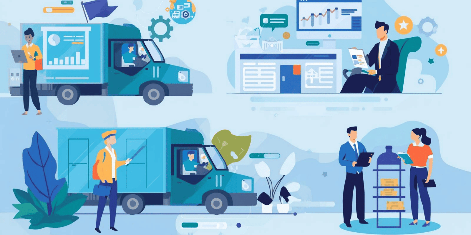 TruckHub Homepage Hero Images